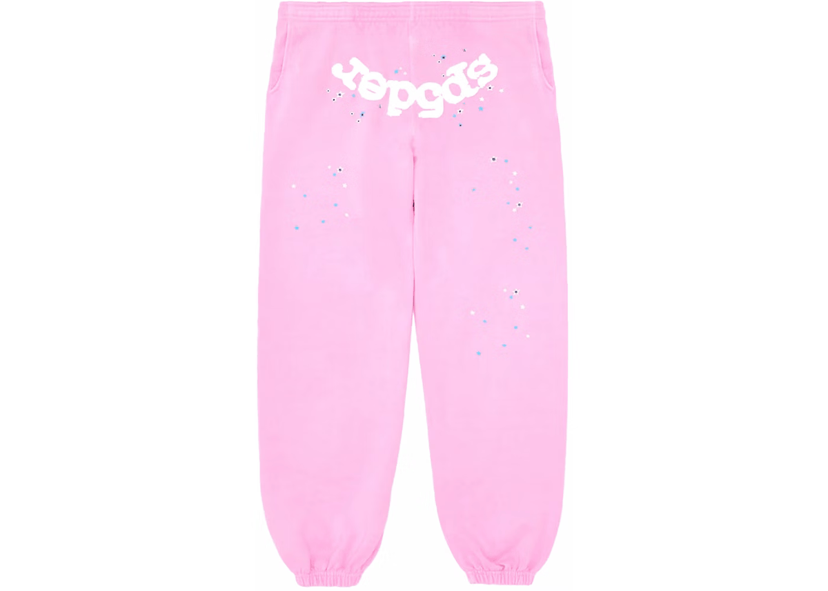 Sp5der OG Web Sweatpants Pink - OnSize