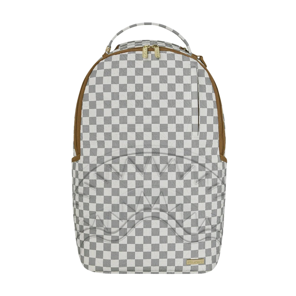 Sprayground Graff Embossed Cream Check DLXSV Backpack - OnSize