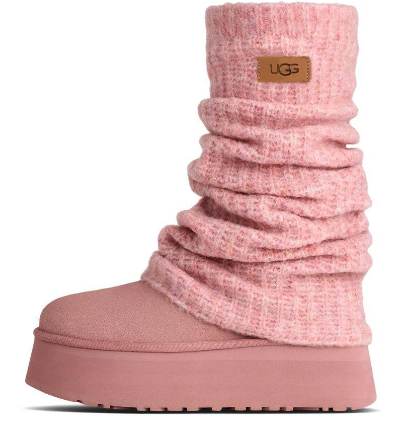 UGG Classic Mini Dipper Legwarmer Boot Pink Dawn - OnSize