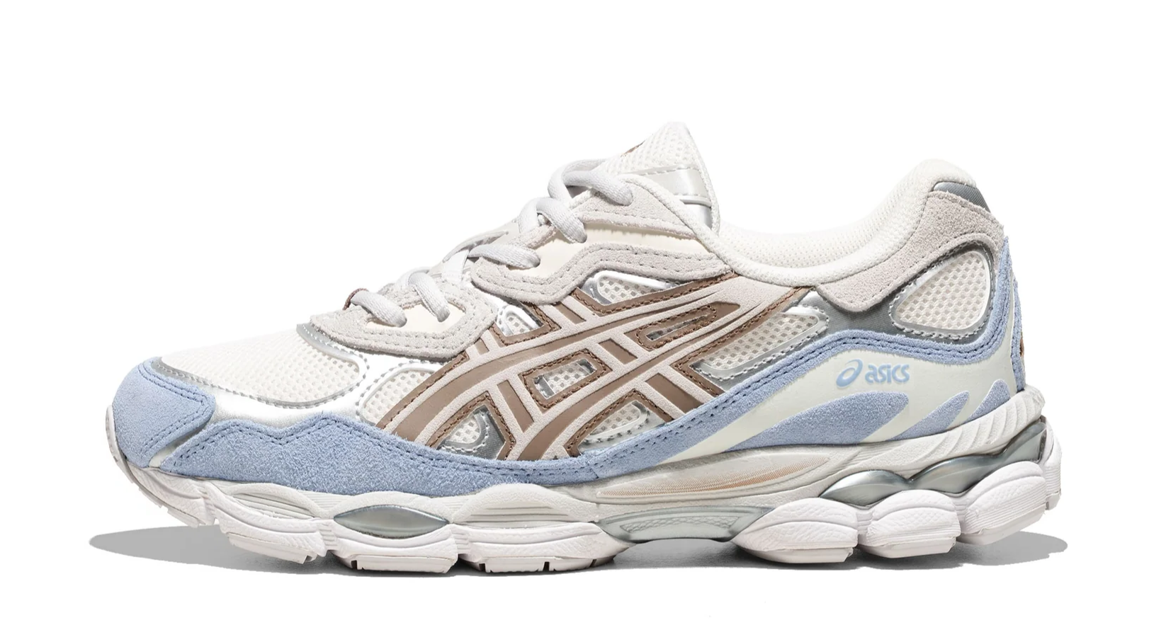 ASICS Gel-NYC – oldalnézet, krém-felhőszürke kikeverés