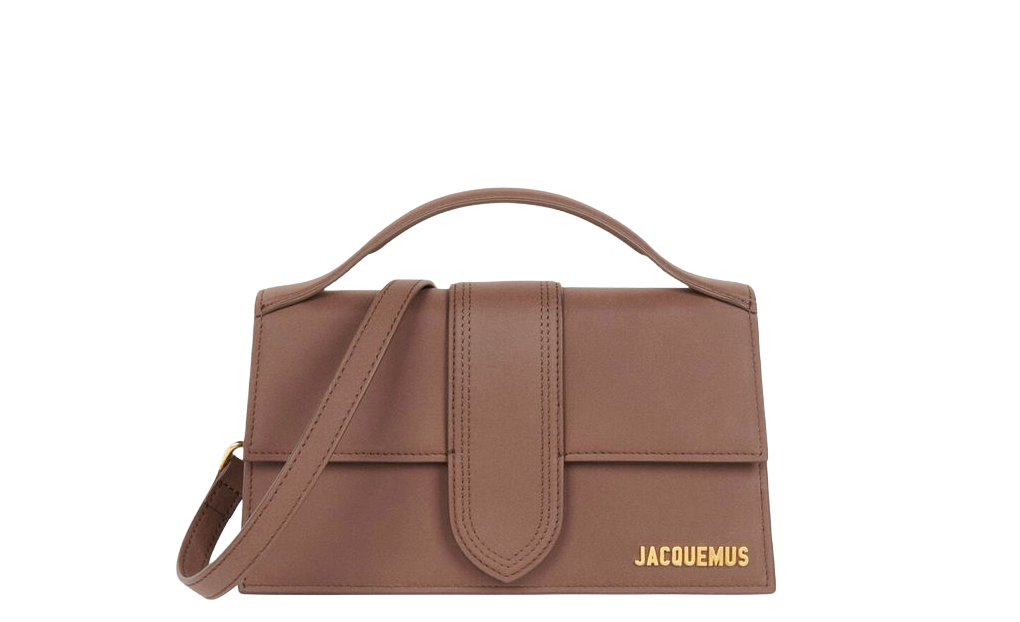 Jacquemus Le grand Bambino Crossbody Strap Handbag Suede Brown - OnSize