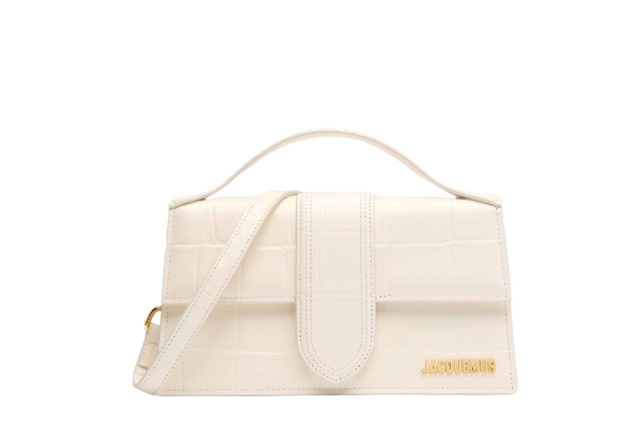 Jacquemus Le grand Bambino Crossbody Strap Handbag Light Ivory