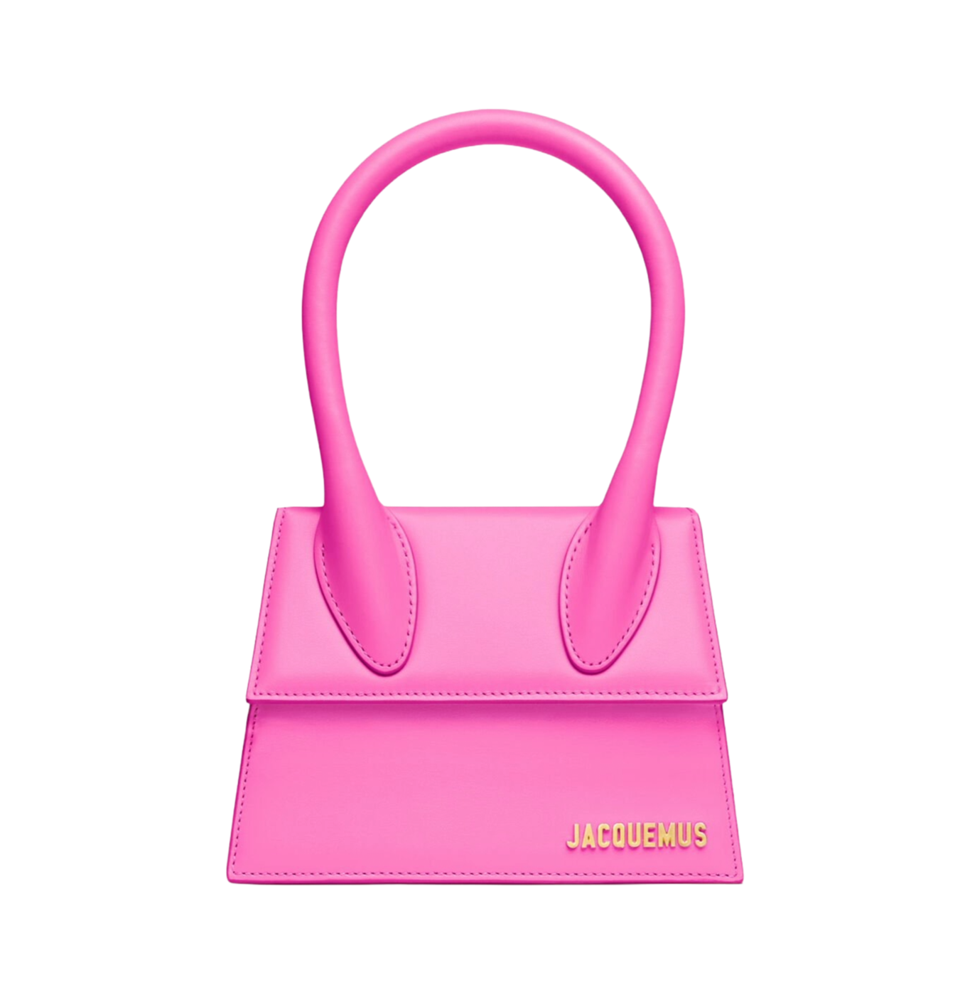 Jacquemus Le Chiquito Moyen Signature Handbag Neon Pink - OnSize