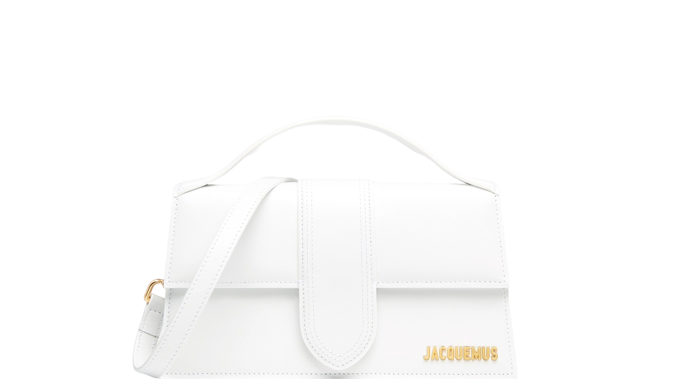 Jacquemus Le grand Bambino Crossbody Strap Handbag White - OnSize
