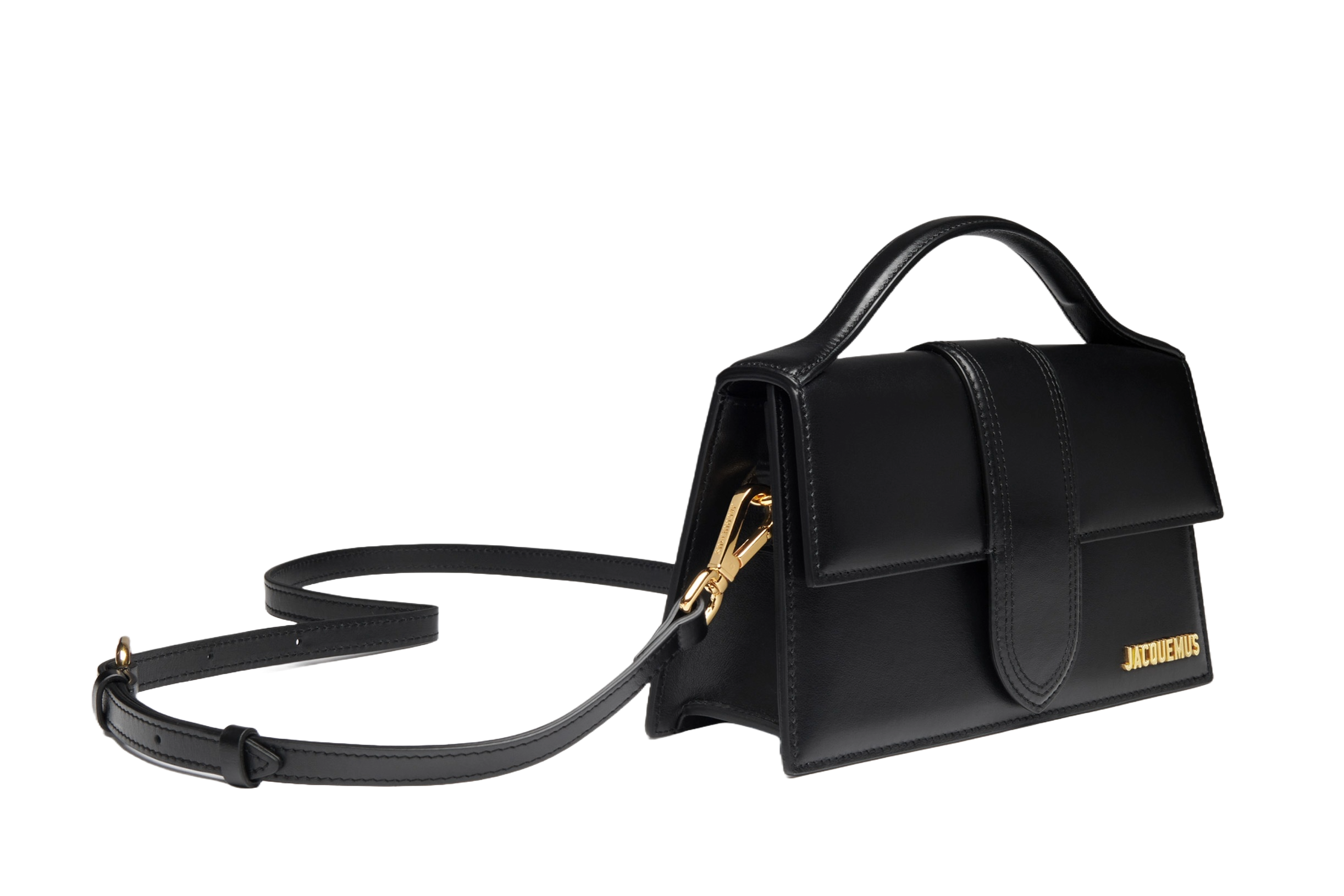 Jacquemus Le grand Bambino Crossbody Strap Handbag Black - OnSize