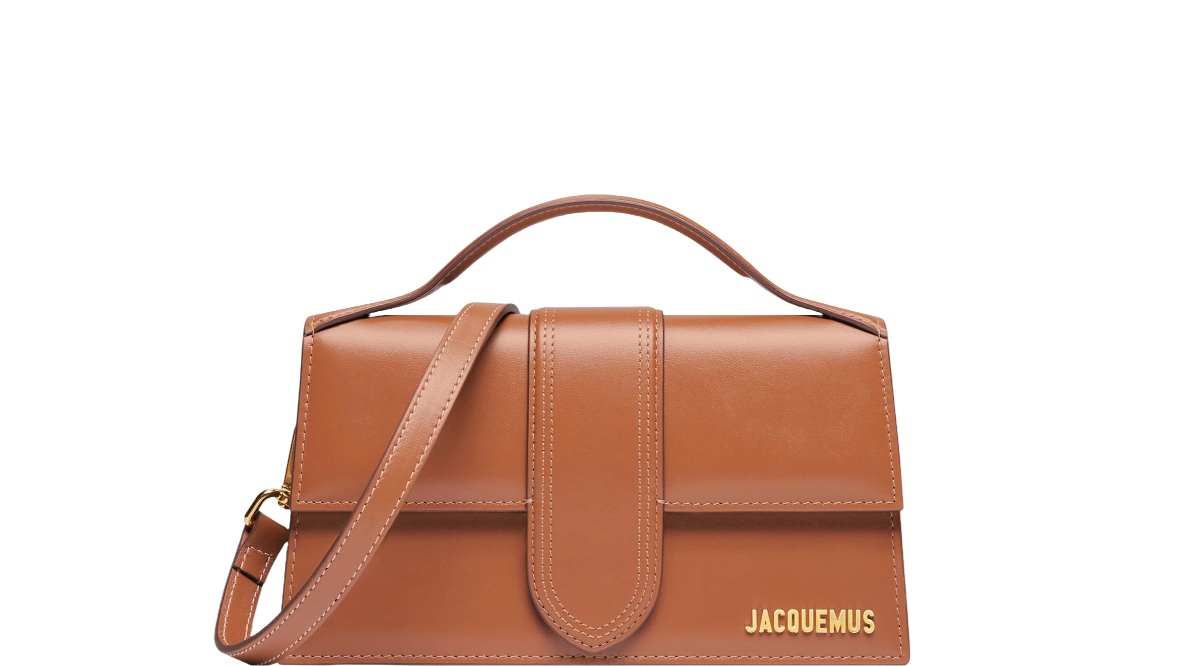Jacquemus Le grand Bambino Crossbody Strap Handbag Light Brown - OnSize