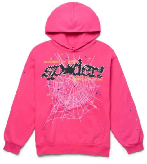 Sp5der P*NK V2 Hoodie Pink - OnSize