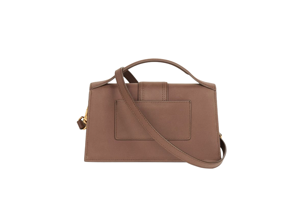 Jacquemus Le grand Bambino Crossbody Strap Handbag Suede Brown - OnSize