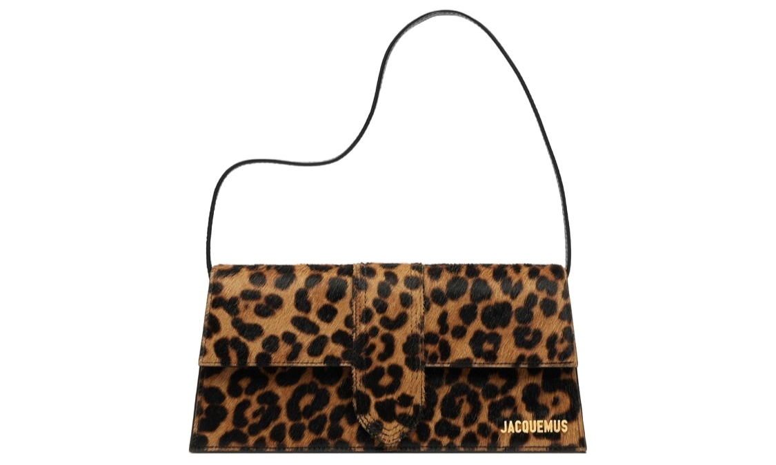Jacquemus Le Bambino Long Flap Bag Leopard Print - OnSize