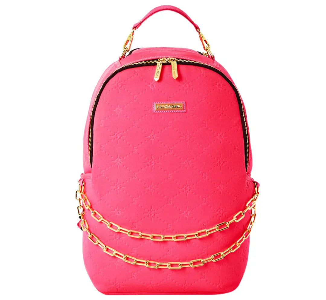 Sprayground Pink Embossed Backpack - OnSize