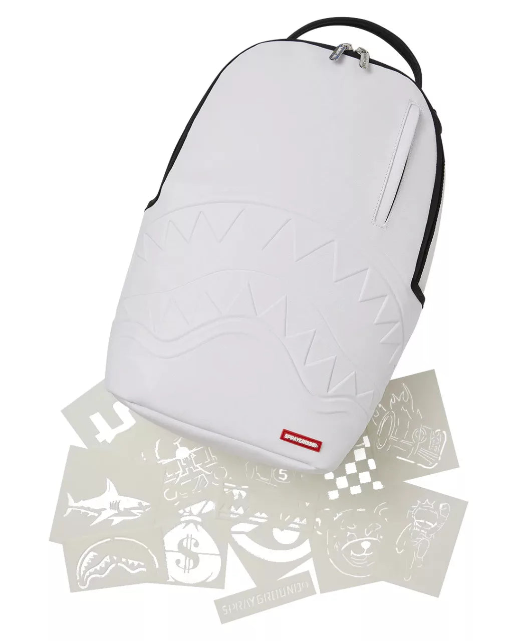 Sprayground Spray Paint Your Own Backpack White - OnSize