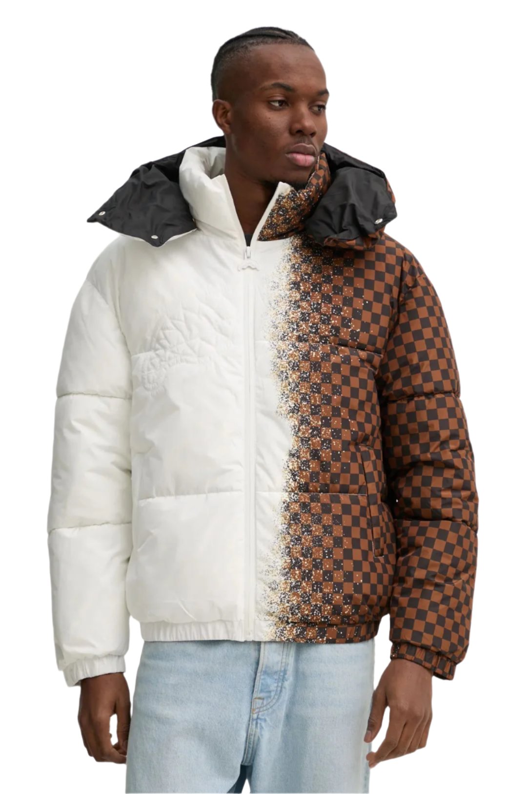 Sprayground White Spray Sharks Paris Down Jacket - OnSize