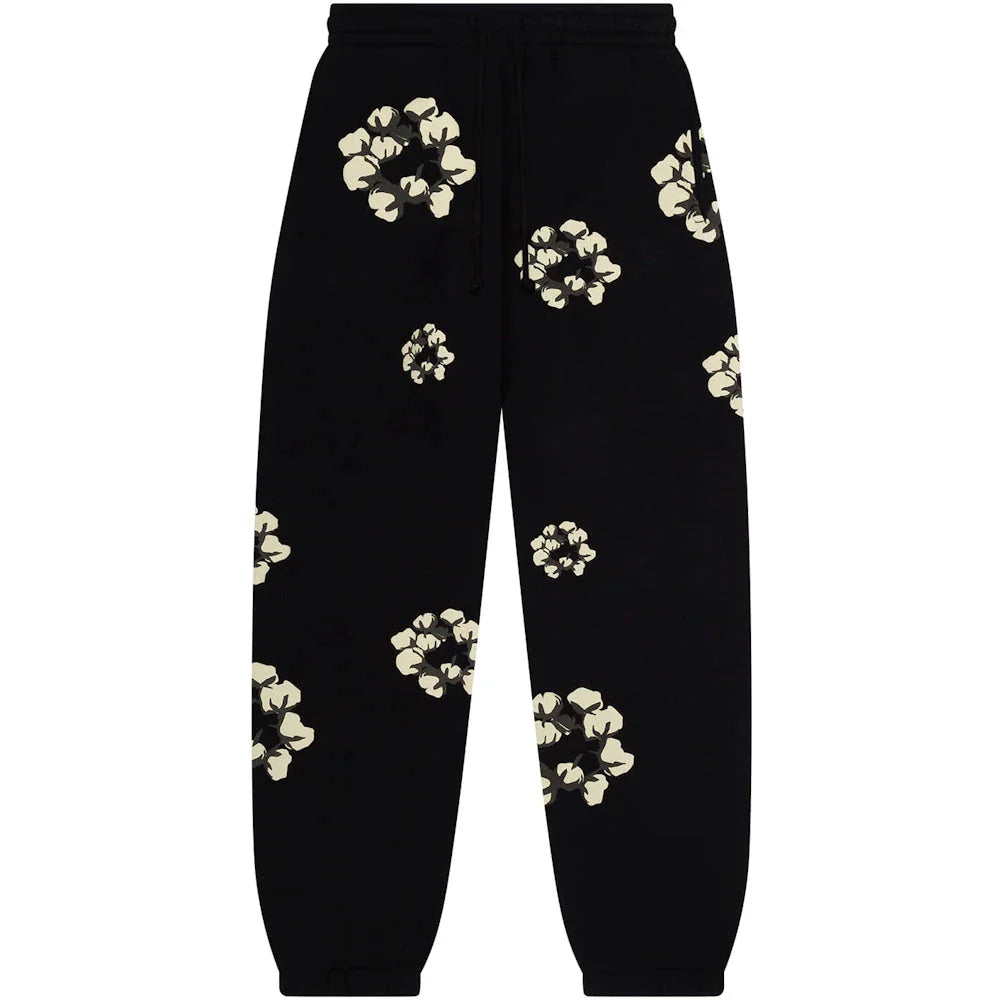 Denim Tears x CPFM Cactus Tears Wreath Sweatpants Black - OnSize