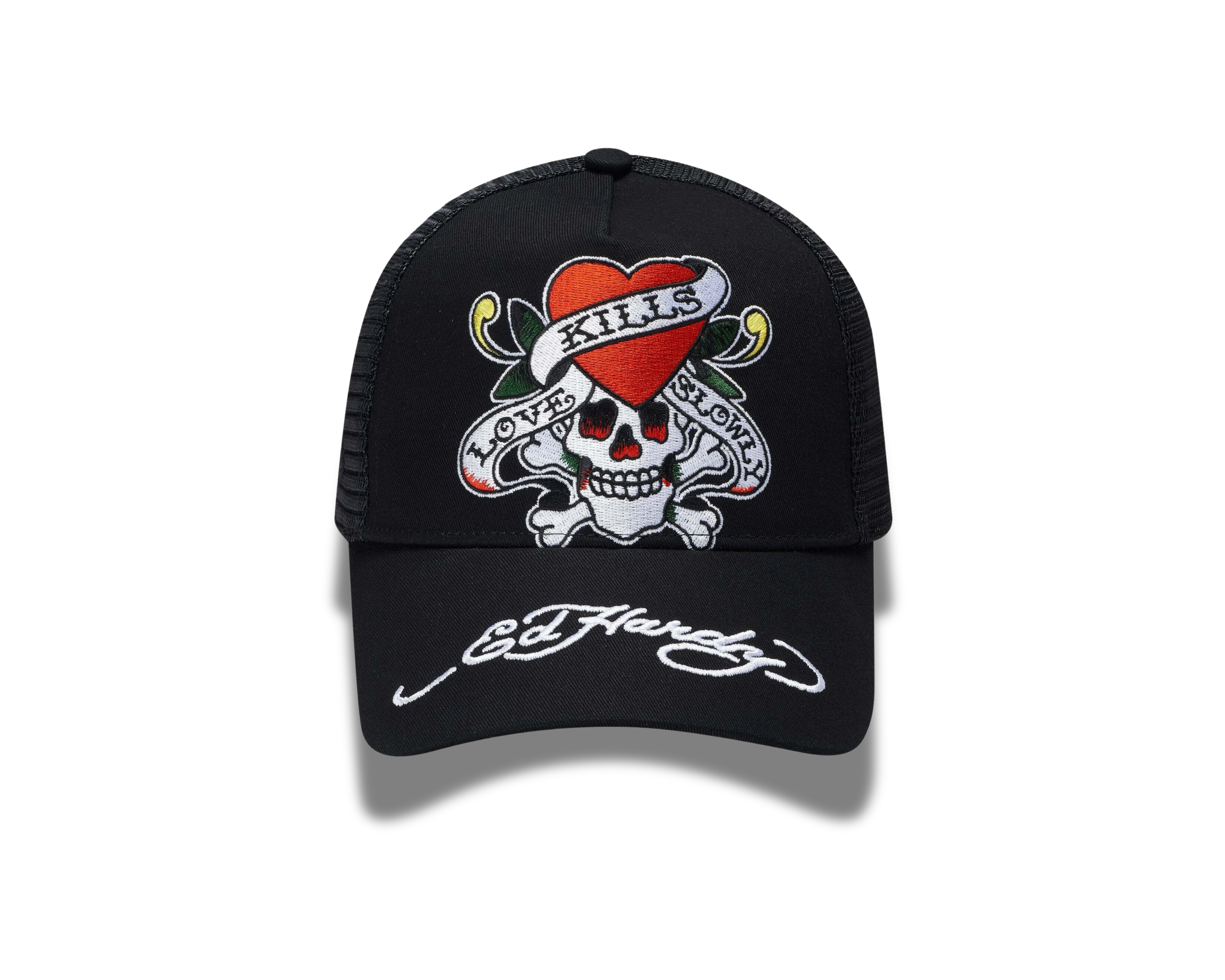Ed Hardy Love-Slowly Twill Front Mesh Trucker Cap