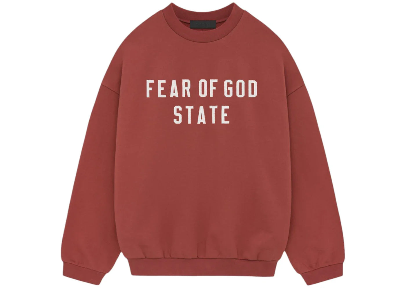 Fear of God Essentials Heavy Fleece Crewneck Crimson - OnSize