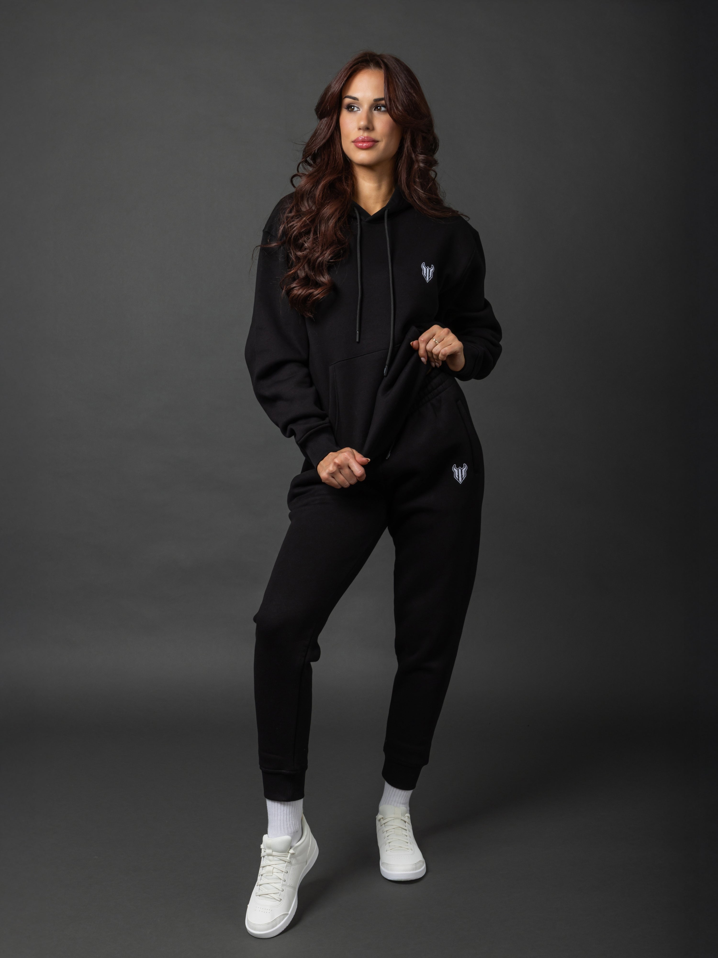 HELL FIGHT Basic Hoodie Black