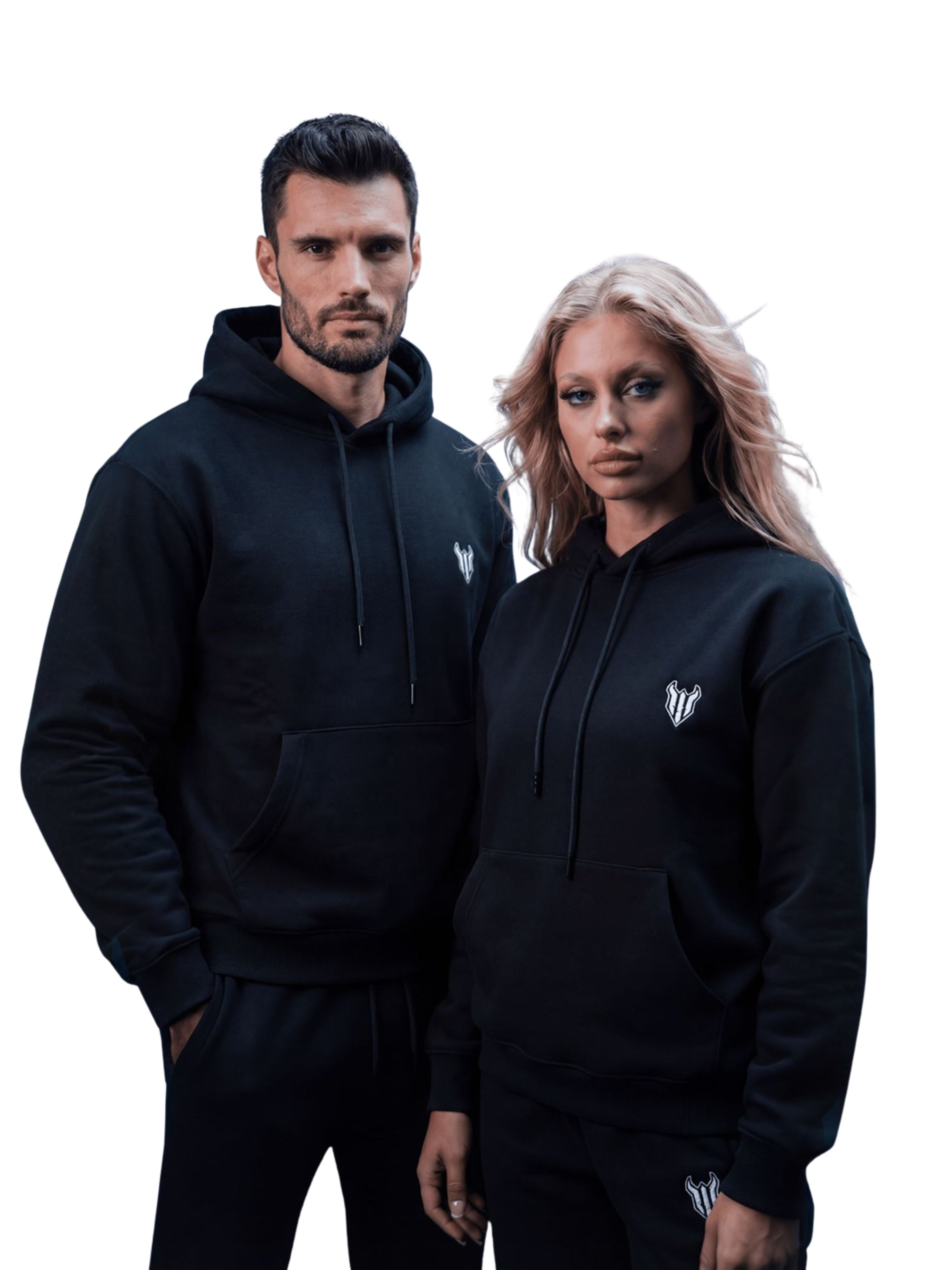 HELL FIGHT Basic Hoodie Black