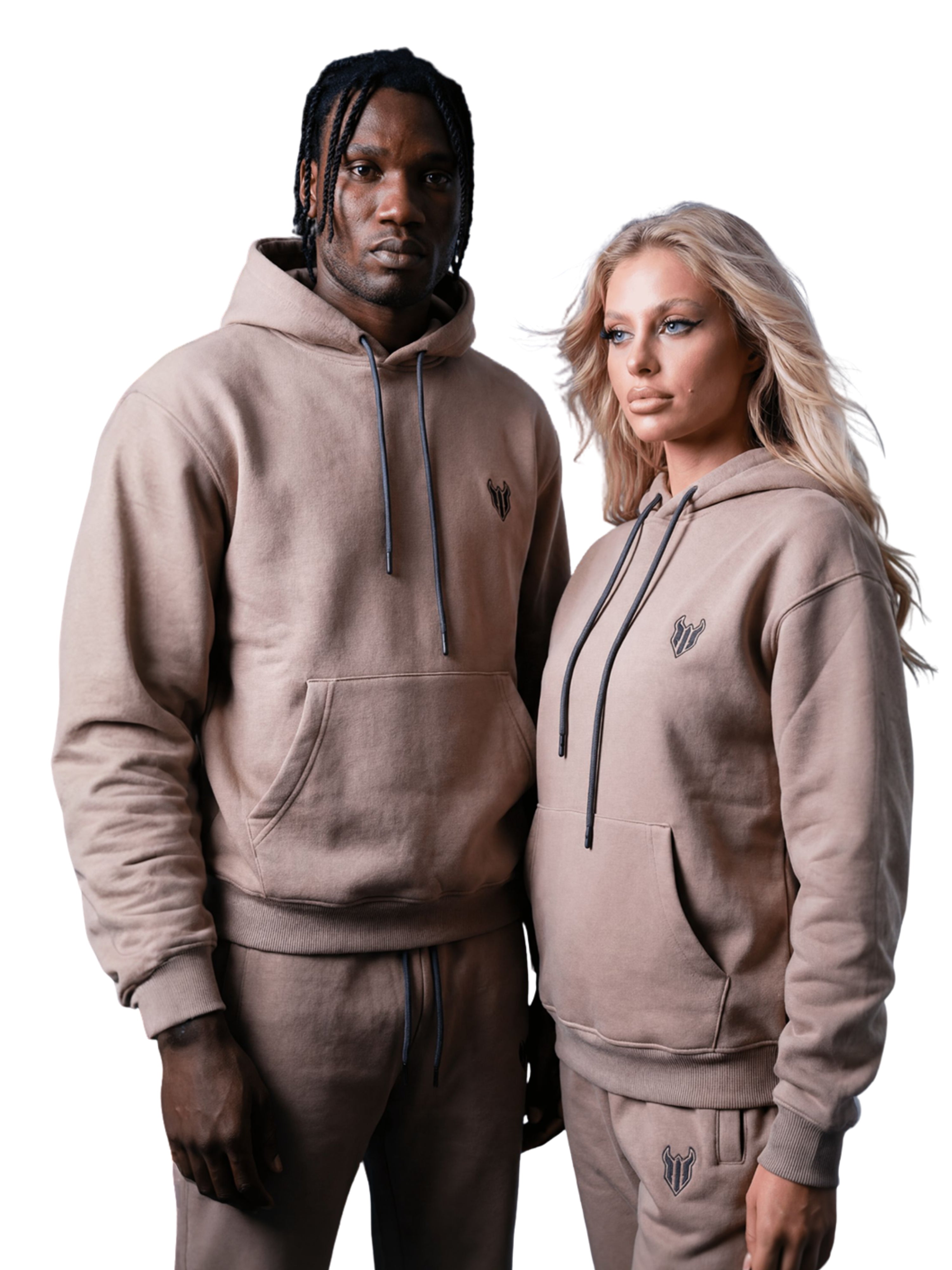 HELL FIGHT Basic Hoodie Sand