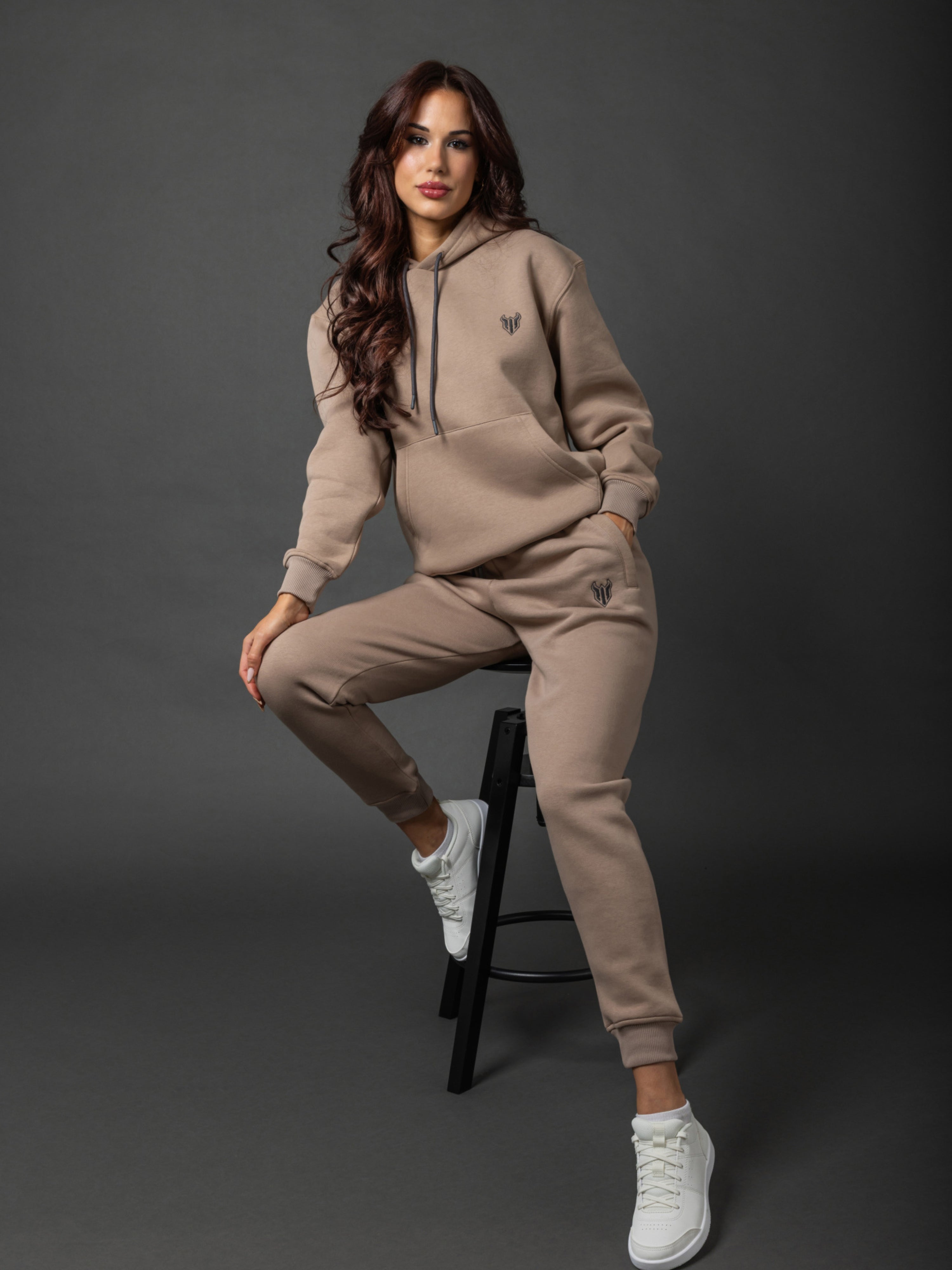 HELL FIGHT Basic Hoodie Sand