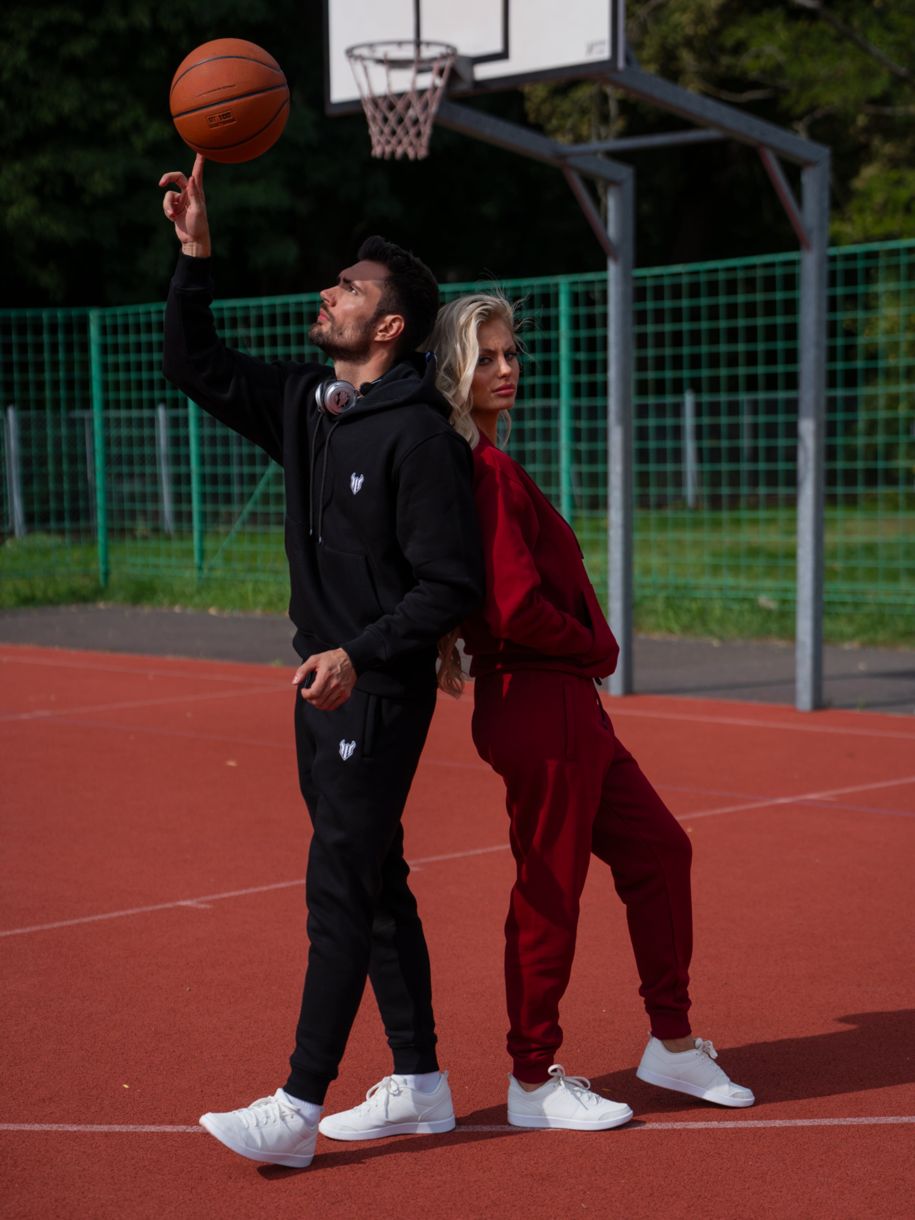 HELL FIGHT Basic Sweatpants Black