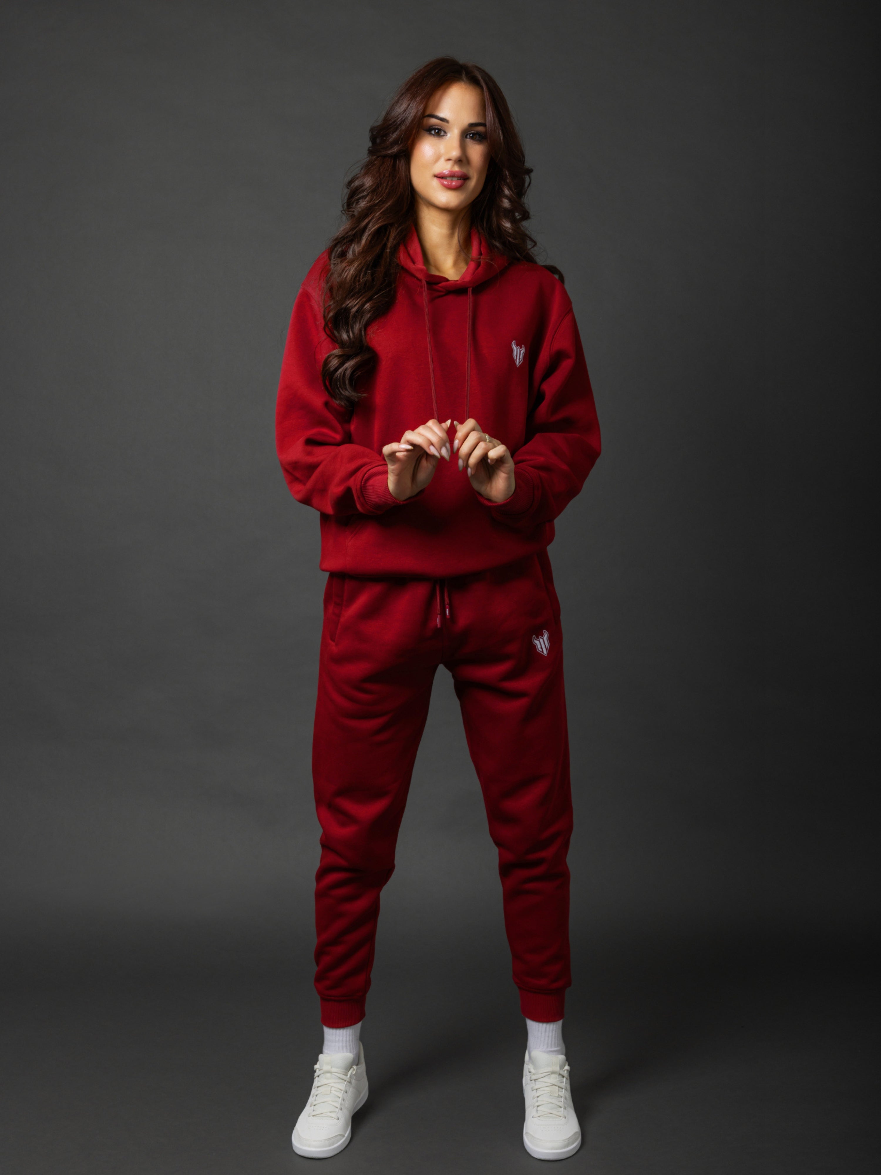 HELL FIGHT Basic Sweatpants Maroon