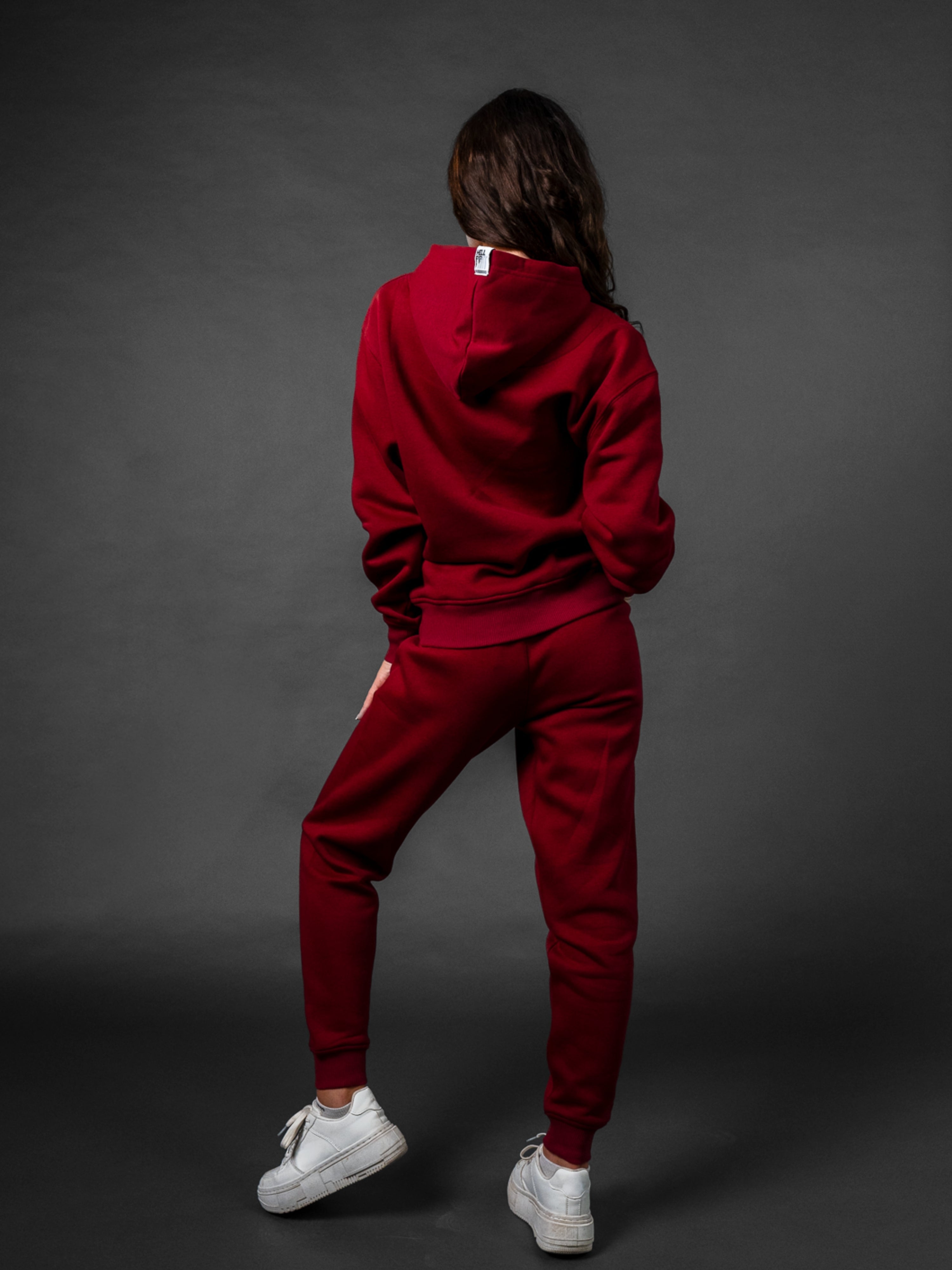HELL FIGHT Basic Sweatpants Maroon