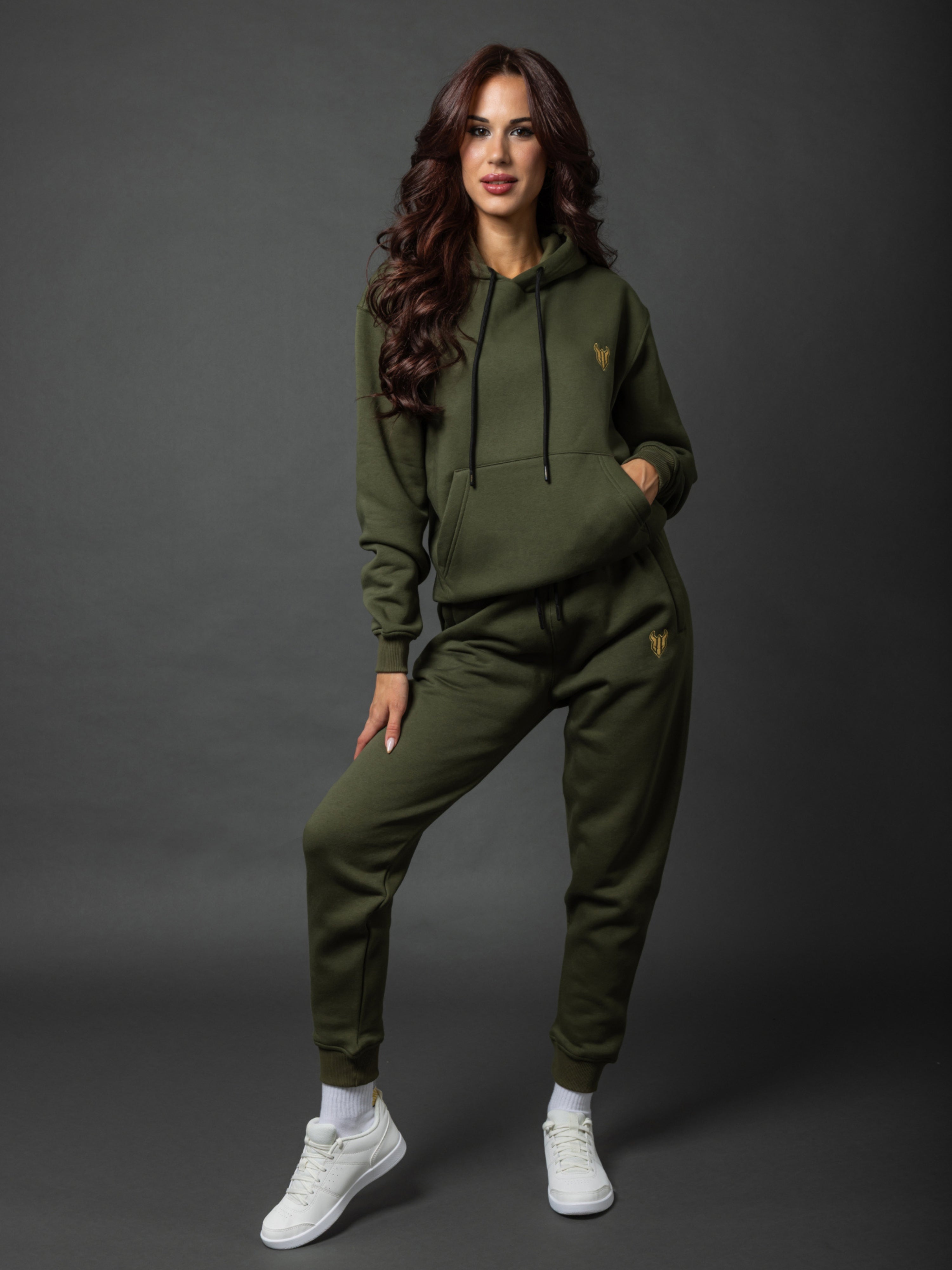 HELL FIGHT Basic Sweatpants Olive