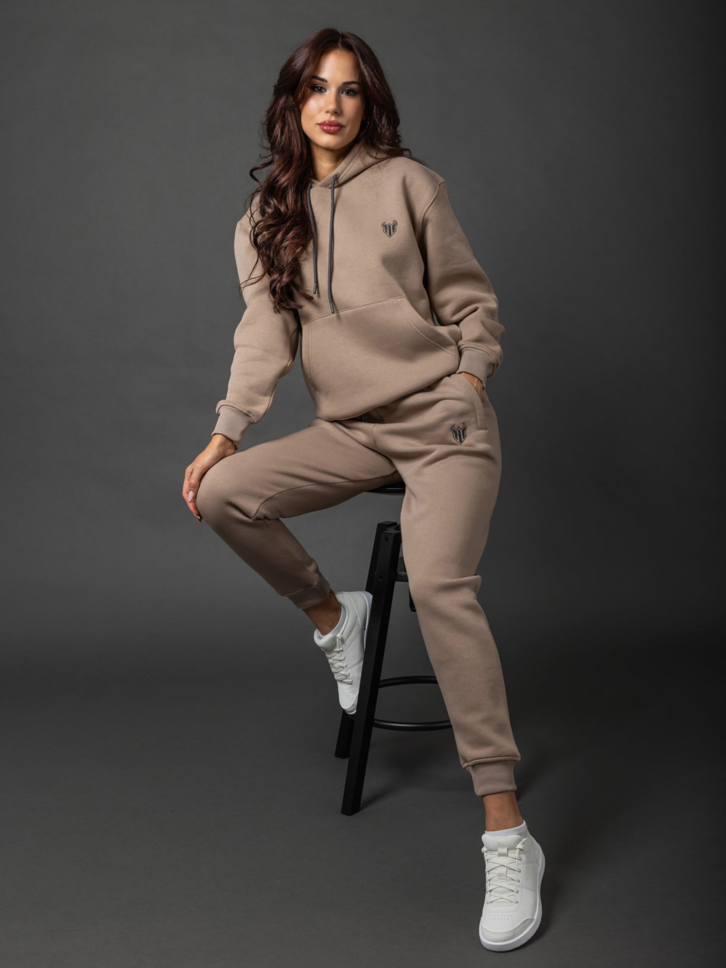 HELL FIGHT Basic Sweatpants Sand