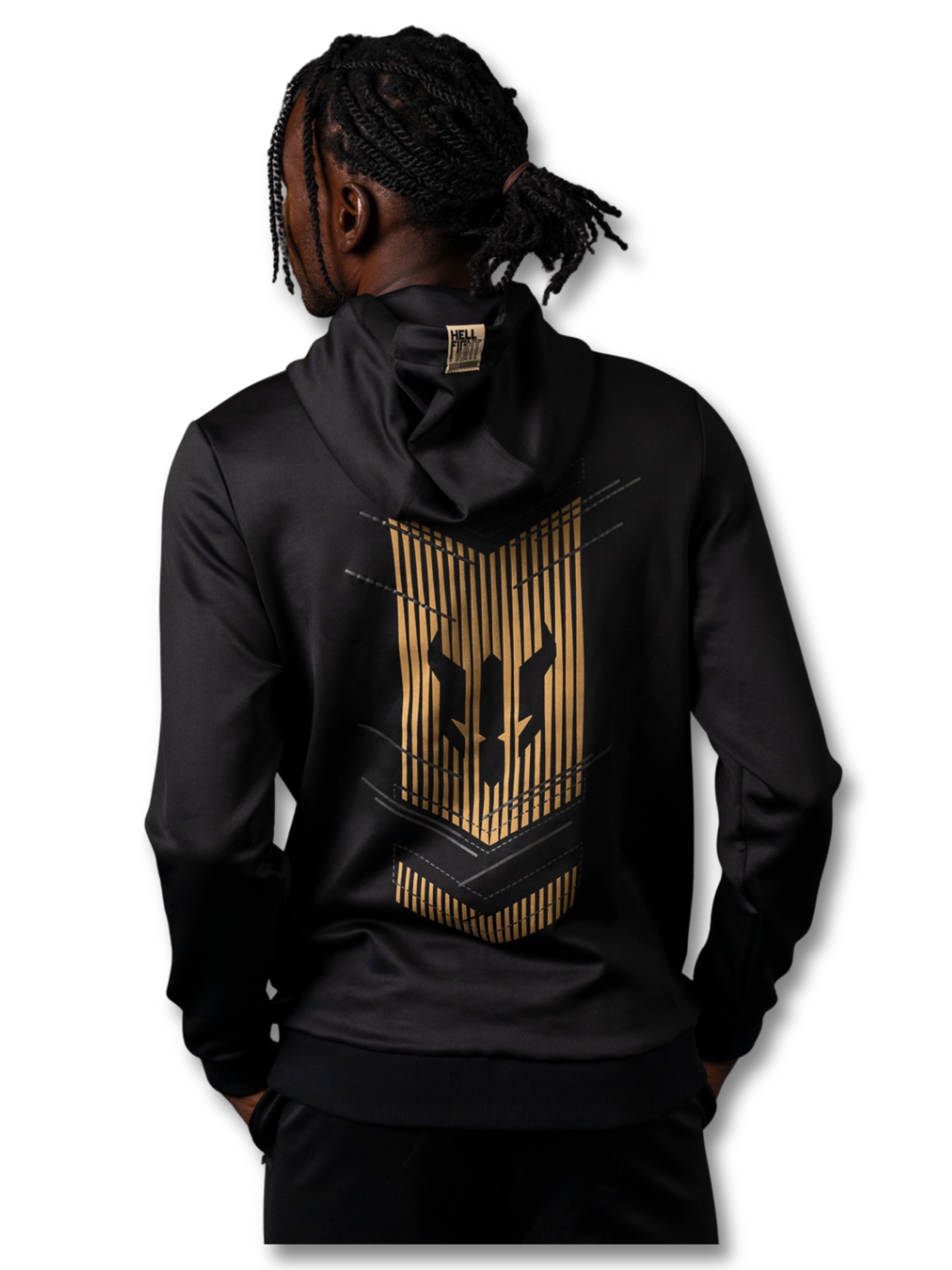 HELL FIGHT Reflective Tracksuit Zip Hoodie