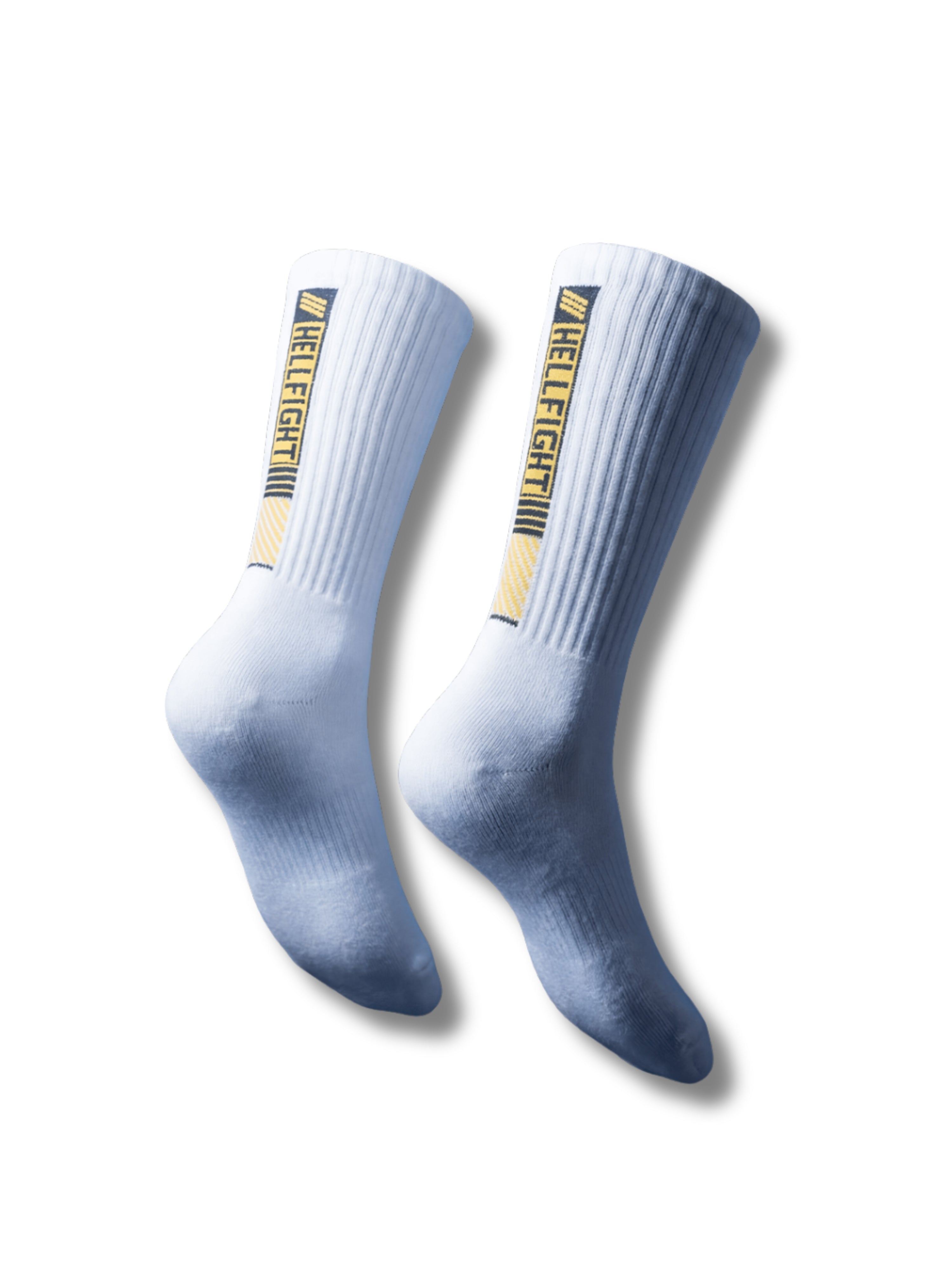 HELL FIGHT Socks White Gold