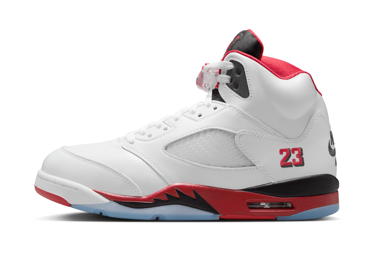Jordan 5 Retro Fire Red Black Tongue (2025) - OnSize
