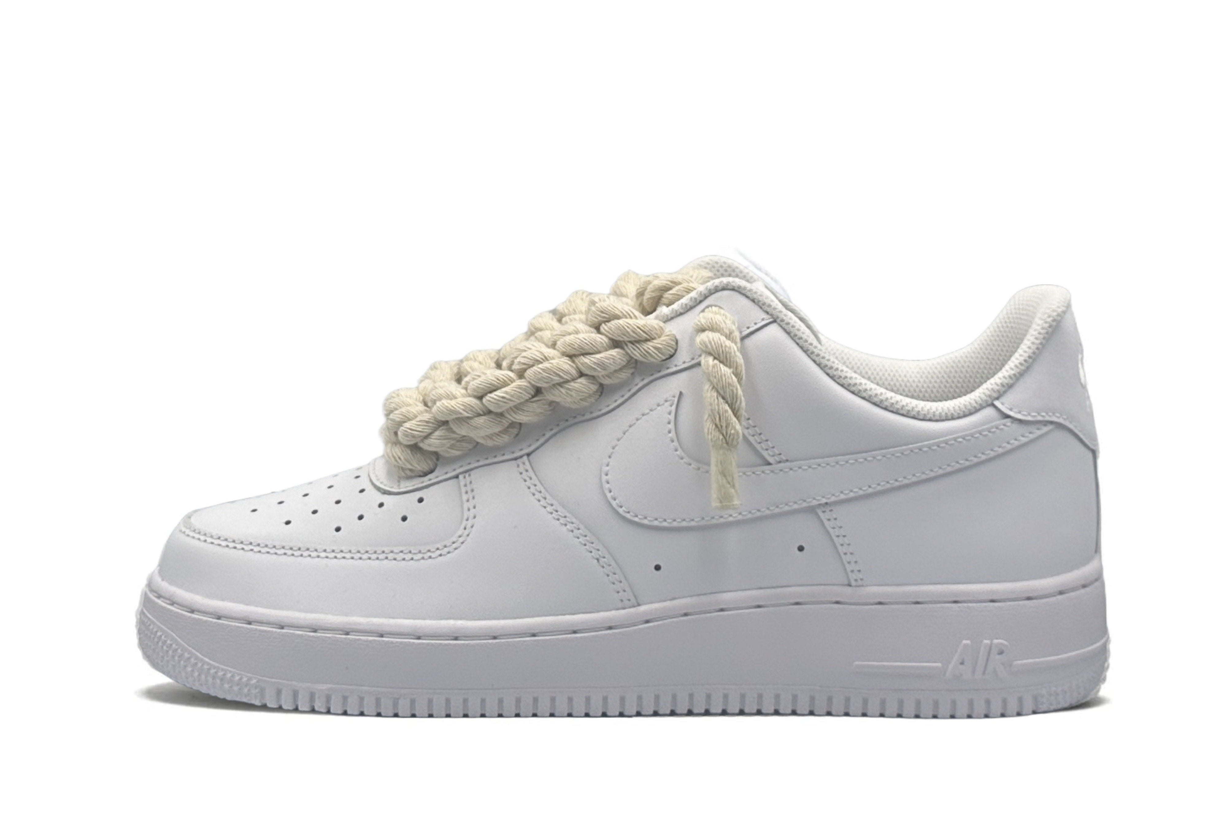 Nike Air Force 1 Low ‘07 White / Beige Rope Laces