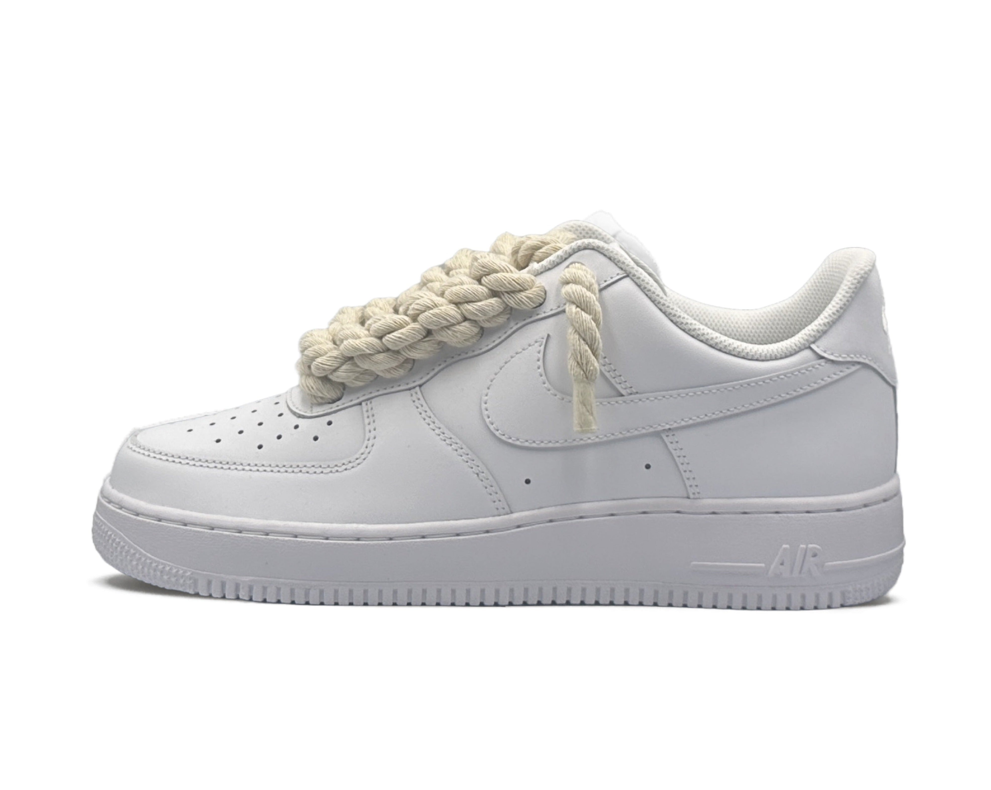 Nike Air Force 1 Low ‘07 White / Beige Rope Laces - OnSize