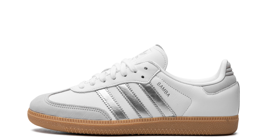 adidas Samba OG White Silver Metallic Grey - OnSize