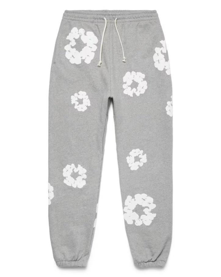 Denim Tears The Cotton Wreath Sweatpants Grey - OnSize