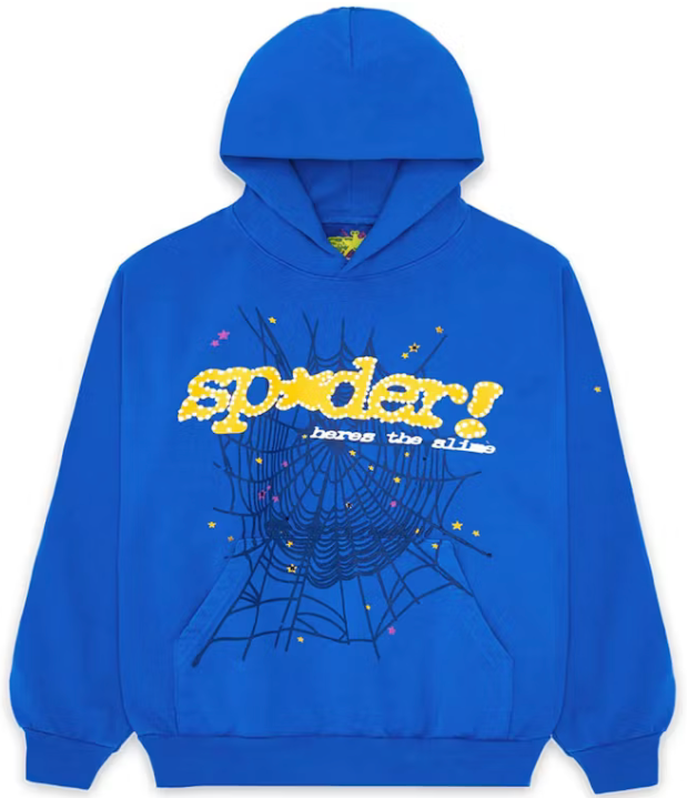 Sp5der TC Hoodie Blue - OnSize