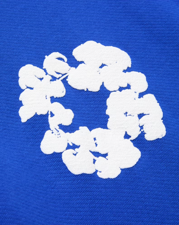 Denim Tears The Cotton Wreath Sweatshirt Royal Blue - OnSize