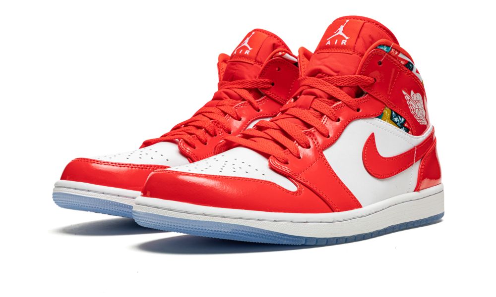 Jordan 1 Mid Barcelona Sweater Red Patent - OnSize