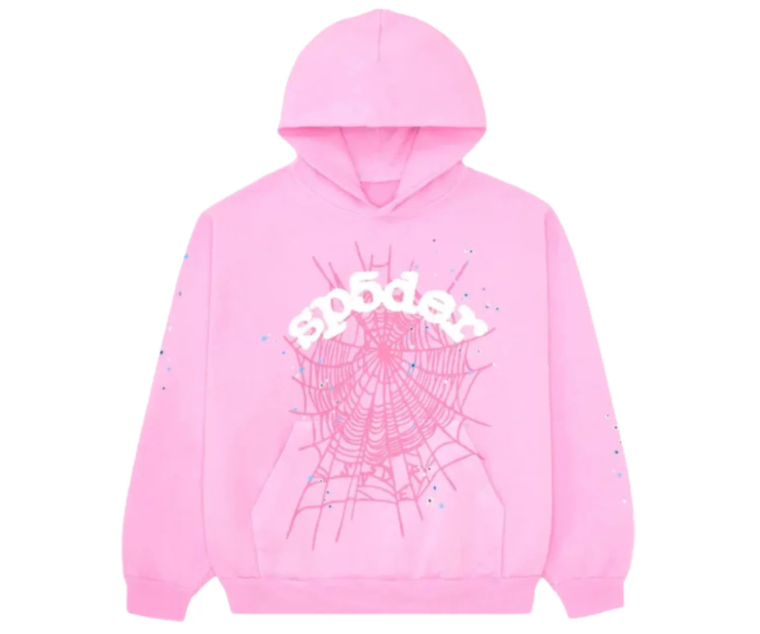 Sp5der OG Web Hoodie Pink - OnSize