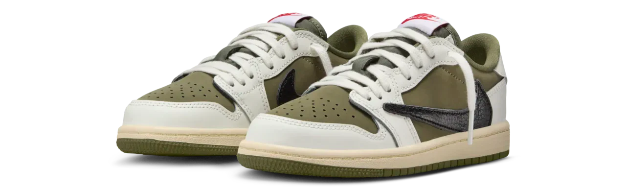 Jordan 1 Retro Low OG SP Travis Scott Medium Olive (TD & PS)