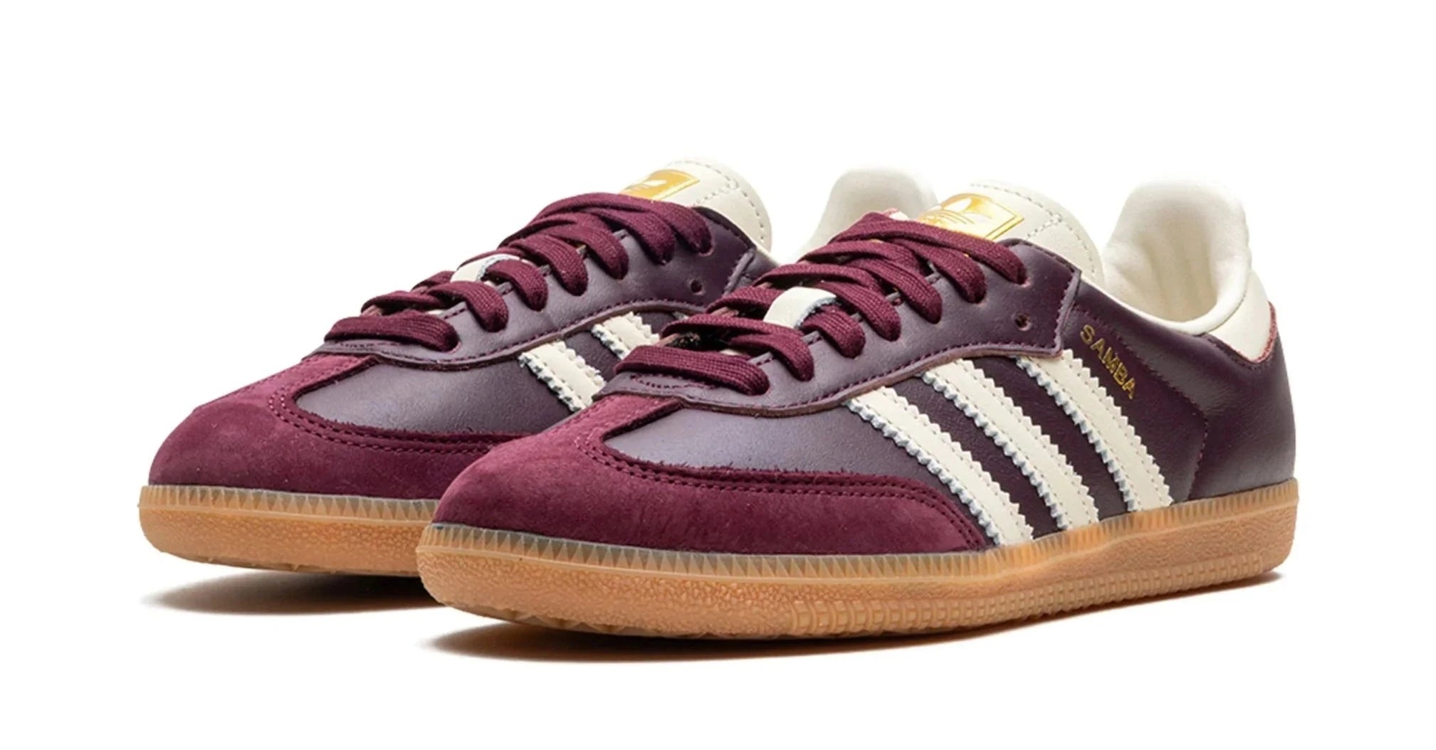 adidas Samba OG Maroon Gold Metallic - OnSize