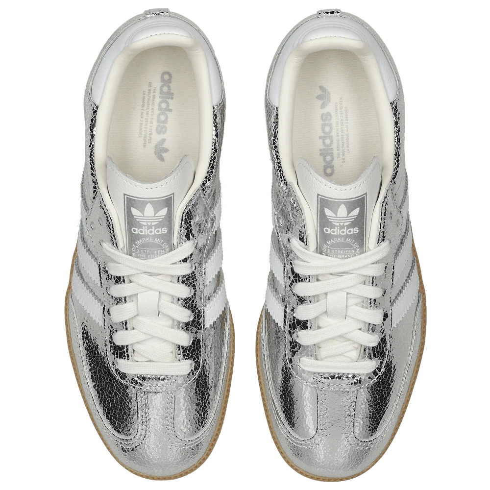 adidas Samba OG Silver Metallic Cracked Leather - OnSize