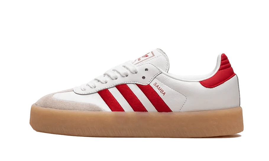 adidas Sambae White Better Scarlet Gum - OnSize