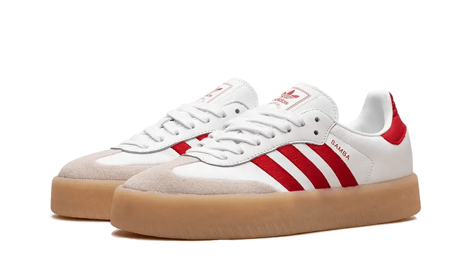 adidas Sambae White Better Scarlet Gum - OnSize