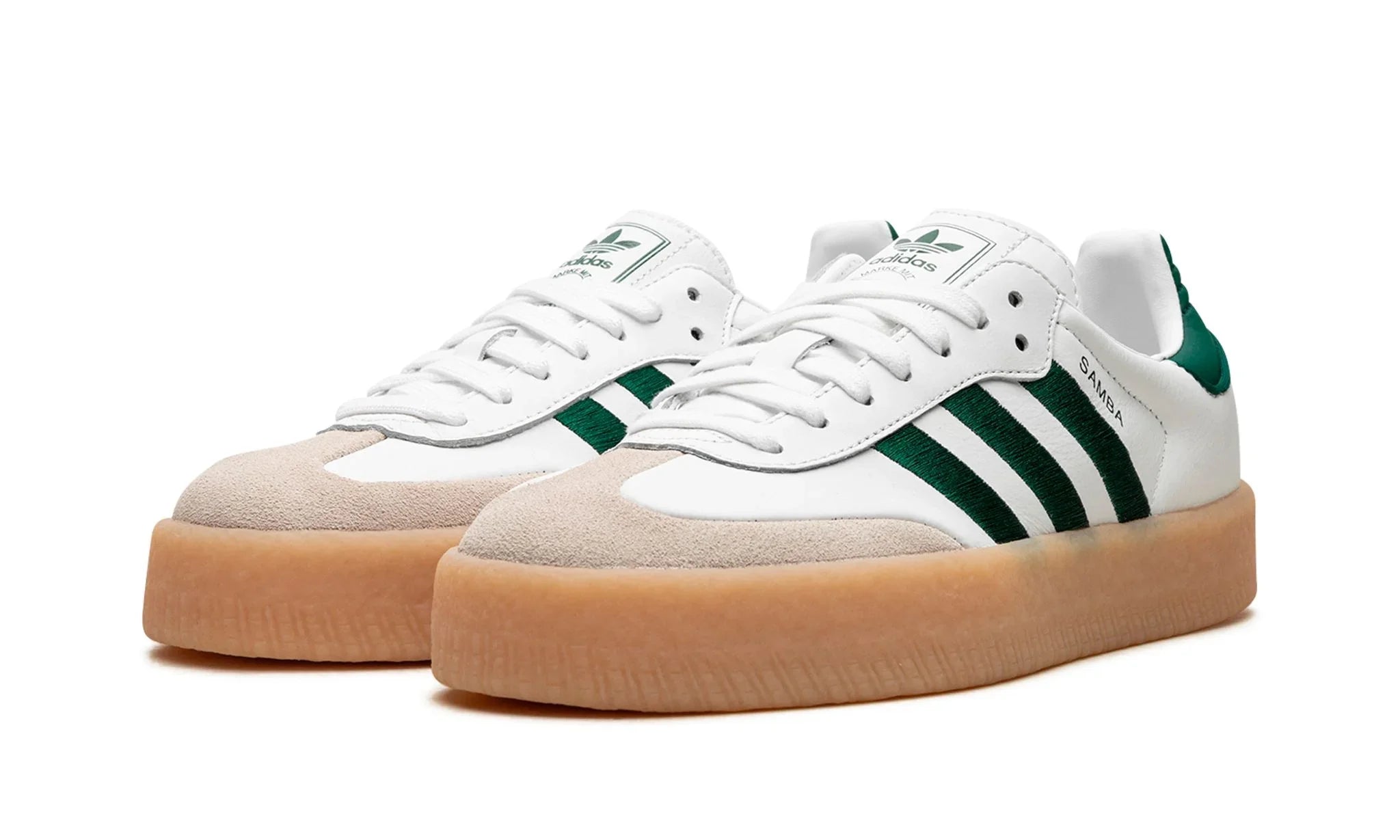 adidas Sambae White Collegiate Green Gum - OnSize