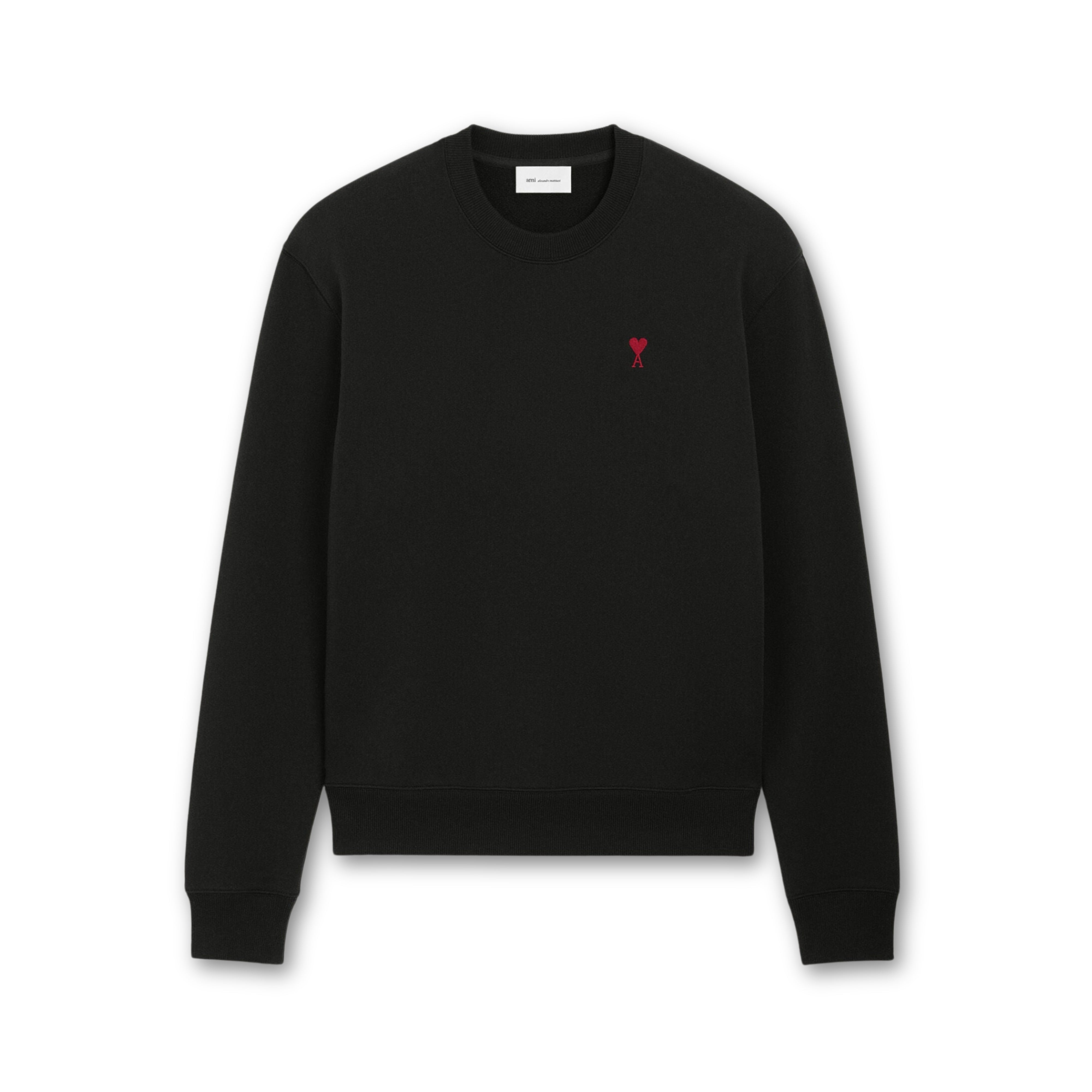 Ami Paris Ami de Coeur Sweatshirt Black - OnSize