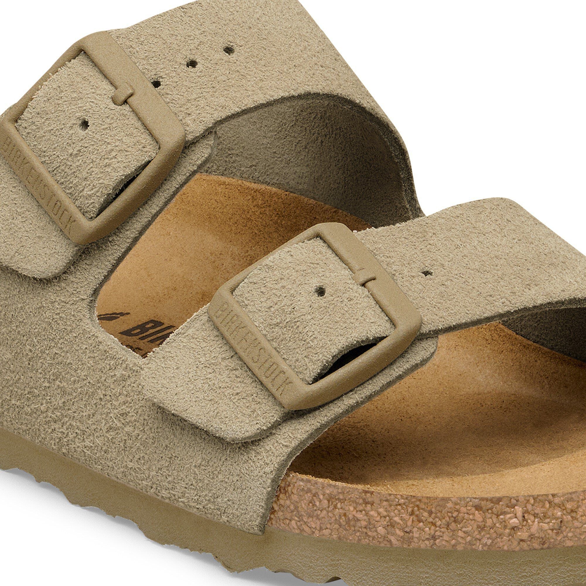 Birkenstock Arizona Suede Faded Khaki - OnSize