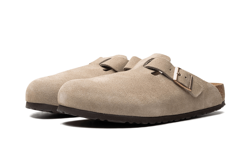 Birkenstock Boston Soft Footbed Suede Taupe - OnSize