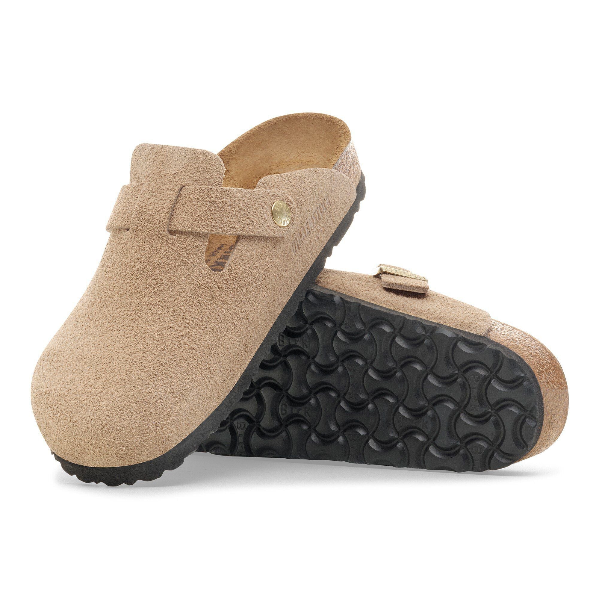 Birkenstock Boston Suede Sandcastle - OnSize