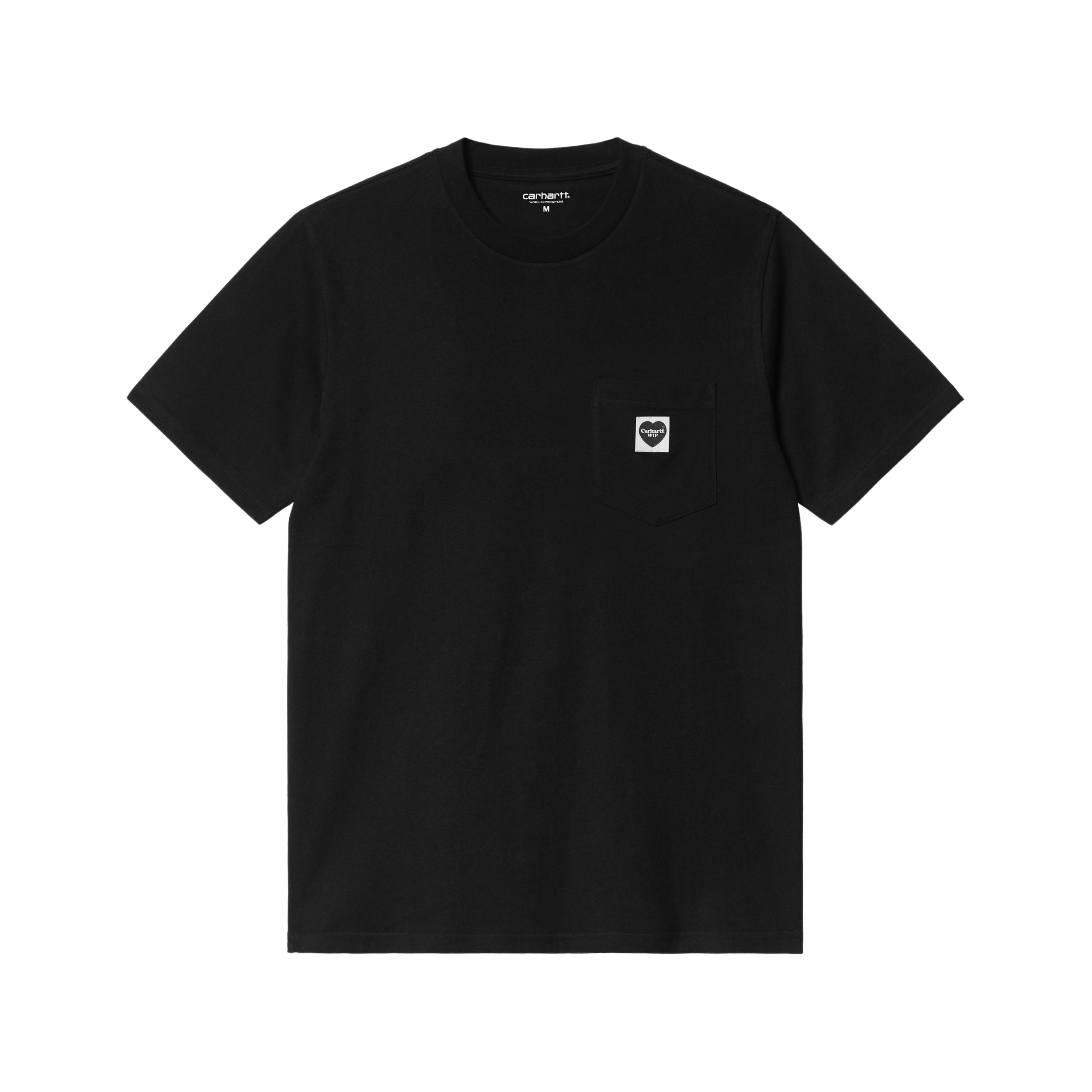 CARTRIDGE SHIRT S/S HL【size:2/BLACK】 carhartt-wip-ss-pocket-heart-t